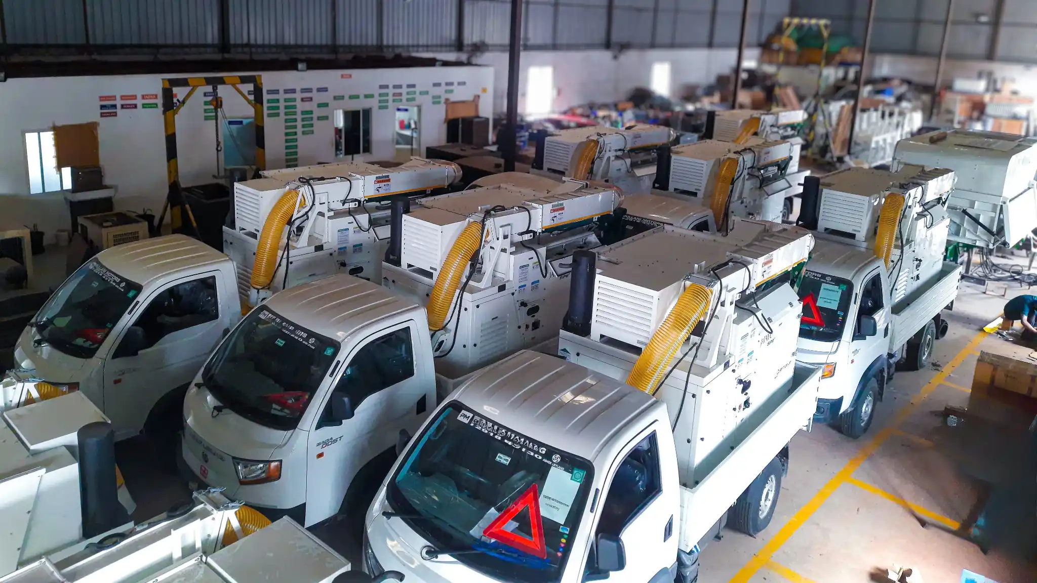 Spruce Up Industries mass dispatch of Jatayu garbage suction machines. Representing ten years of manufacturing excellence with 350 plus units deployed across 24 states and 60 plus municipalities to scale up urban cleaning